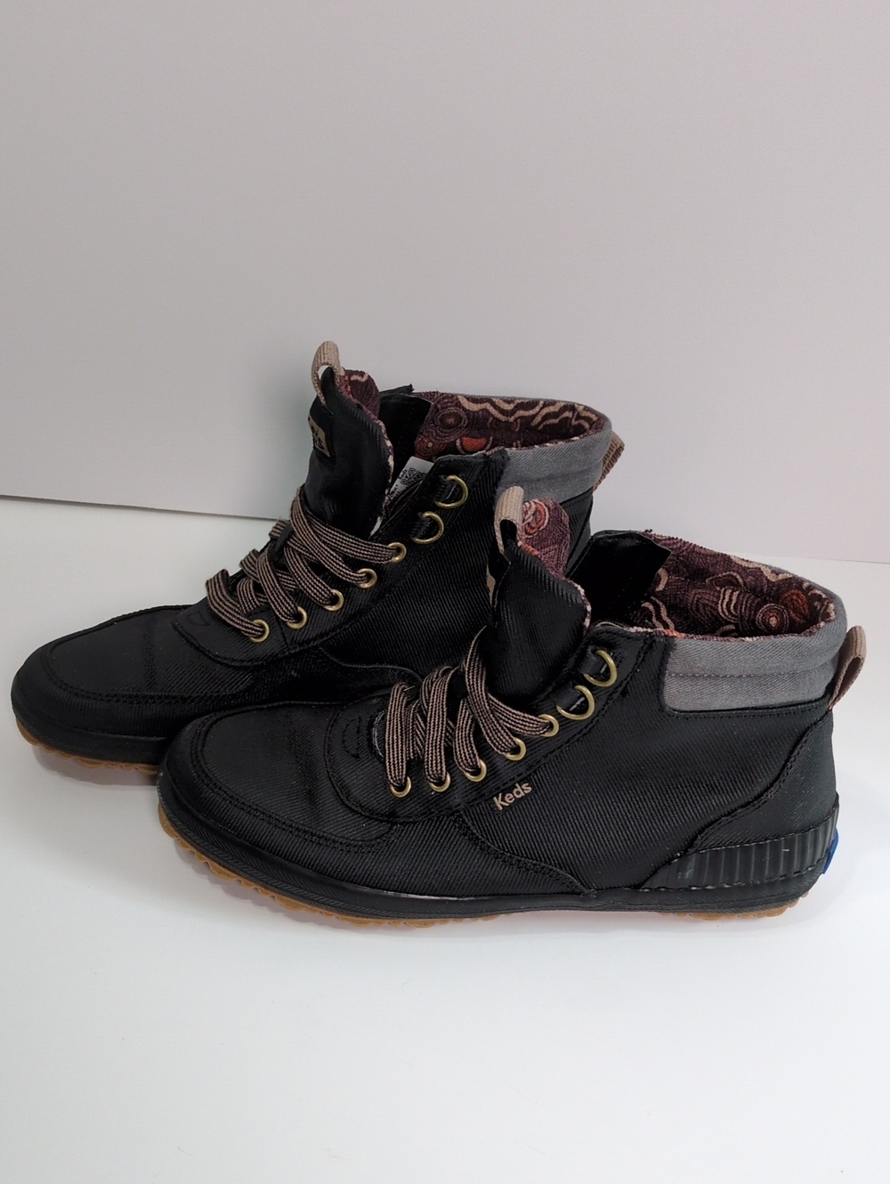 Keds Scout Boot III Splash Water-Resistant Black Ankle Boots 6.5